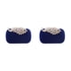 thumbnail image 1 of Monedero elegante y liviano Minnieouse para bolsos de noche azul pavo real blanco, 1 of 6