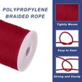 thumbnail image 3 of 1/16 Inch Polypropylene Rope Braided Ropes, 328ft Nylon Rope Wine Red, 3 of 6