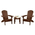thumbnail image 4 of Zimtown Wood Folding Chair Adirondack Chair, Outdoor Wooden Seat with Armrest, Carbonized Color, Brown, 4 of 9