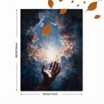 thumbnail image 3 of Qisvanset Divine Hand Reaching For Divine Light Canvas Wall Art 15.75x11.81 INCHES, 3 of 8
