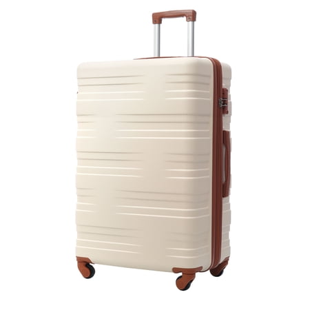 KUBEAUTY Stylish Merax Hardside Luggage with TSA Lock and Spinner Wheels for Travel | Expandable ABS Carry-On Suitcase - 24 Inches - Durable and Convenient Option for Travelling