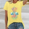 thumbnail image 1 of WILLBEST T-Shirt pour Femmes Haut Ample Imprimé Manches Courtes T-Shirt 5664, 1 of 3