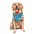 thumbnail image 5 of Disketp Pearlescent Scales Dog Bandanas 1PC Triangle Adjustable Puppy Bandana Bib Handkerchief for Large Medium Girl Dogs Pets Gift, 5 of 6