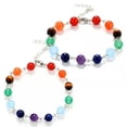 thumbnail image 2 of HOOUN 7 Chakra Healing Energy Reiki Chain Bead Stone Bracelet Adjustable Jewelry -SLA002, 2 of 4