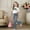 F-1060Grey, variant on Big Kids Girls Outfit Bow Printed Short Sleeve Round Neck Top And Flare Leg Pants Two Piece Comfortable Fashion Sets For Daily Wear Brick Red 9-10 Years
