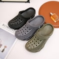 thumbnail image 6 of Roxoni Mens Classic Slip On Clogs Sports Lightweight Slipper Stylish and Comfortable Footwear Grey, 6 of 8