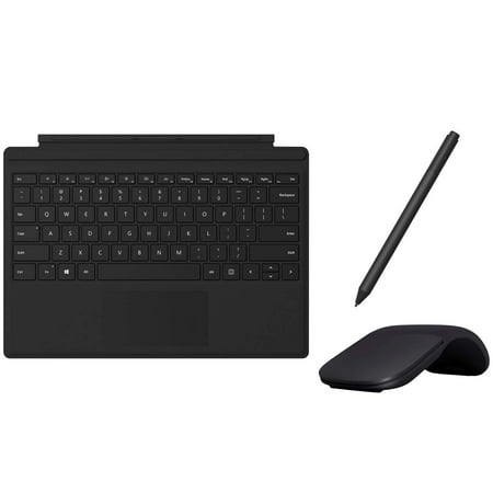 New Microsoft Surface Pro 6 Accessories Bundle, Include Official Type Cover (Mechanical Moving Key, LED Backlite), Surface Mouse and Pen (Best Bluetooth Mouse Surface Pro)