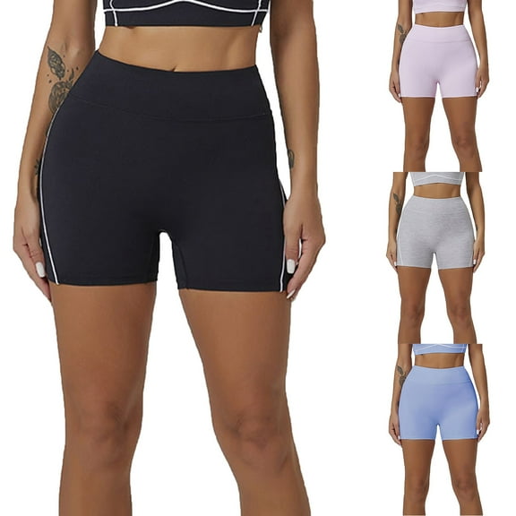 RongHuan High Waisted Shorts for Womens Lightweight Stretch Butt Lifting Shorts Workout Yoga Shorts Summer Slim Fit Running Shorts