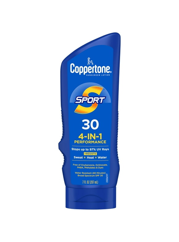 Coppertone Sport Sunscreen Lotion, SPF 30 Sunscreen, 7 fl oz