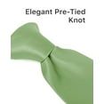 thumbnail image 4 of Clip on Ties for Men - Premium Sage Solid Color Clip on Tie-Sage, 4 of 8