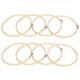 thumbnail image 5 of Aros de bordado de bambú Círculo Anillo de aro de punto de cruz para adornos del hogar, artesanía de costura práctica(8Pcs x 20cm) conjunto de aro Spptty bordado de costura, 5 of 7
