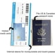 thumbnail image 3 of Funda para pasaporte con diseño de mapa del mundo, tipo mocasín, para viaje, con tarjetero y cierre elástico., 3 of 9