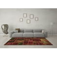 thumbnail image 3 of Ahgly Company Indoor Rectangle Oriental Brown Modern Area Rugs, 7' x 10', 3 of 4