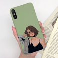 thumbnail image 3 of For Xiaomi Redmi 9 9C 9A Case Silicon Fashion Flower Girls Heart Cute Phone Cover Back Cases For Redmi 9 C Redmi 9 A Case Fundas, 3 of 5