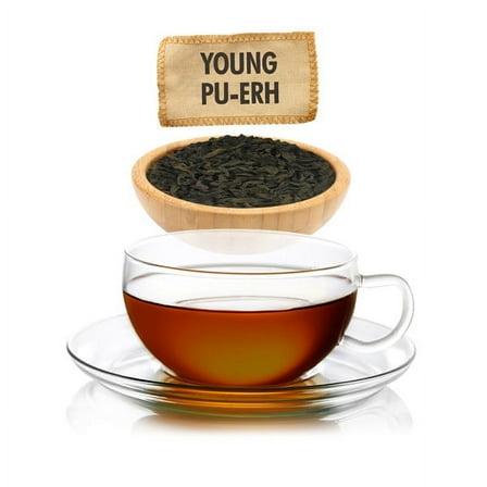 English Tea Store Young Pu-Erh Tea Loose Leaf Variety - Sampler Size 1oz