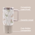 thumbnail image 5 of HydroJug Coffee Traveler 20 oz - Leak-Resistant, Ceramic-Lined Insulated Travel Coffee Mug for Hot or Cold Drinks with Flip Lid, Camo, 5 of 6