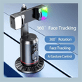 thumbnail image 2 of Q02 360° Rotation Gimbal Stabilizer Selfie Stick Desktop Face Tracking Gimbal with Remote Shutter Holder Bluetooth Light, 2 of 7