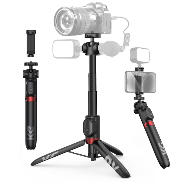Trípode para videoblogs KraftGeek 48 para teléfono y cámara con mando a distancia