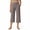 Gray #009, variant on Capri Pants for Women Wide Leg Yoga Dress Cropped Pants Casual Summer Capri Leggings with Pockets XL