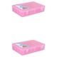thumbnail image 4 of Yuarrent Caja de hilo de coser, 42 carretes, caja de almacenamiento de gran capacidad, bordado vacío, costura, doble bloqueo, contenedor a Type2 NO2, 4 of 6