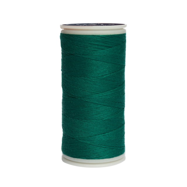 Caja 12 Pzas Hilo Verde Azul Coats Poliéster Liso 3 Cabos Fibra Corta Coats T6980-8246