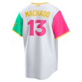 thumbnail image 3 of Men's Nike Manny Machado White San Diego Padres City Connect Replica Player Jersey, 3 of 3