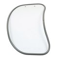 thumbnail image 2 of Motorcycle Oval Windshield Clear Front Windscreen Spoiler Air Wind Deflector Guard Shield Universal Fit Transparent, 2 of 5
