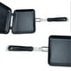 thumbnail image 4 of Aluminum Double Sided Frying Pan Dual Sided Sandwich Maker Pan with Handles Nonstick Griddle Pan Toast Pan-OEIN, 4 of 5