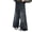 Black, variant on Girls Jeans Vintage Rhinestone Curve Cut Solid Loose Straight Denim Light Blue 10-11 Years