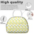 thumbnail image 4 of Modern Lemon Lunch Tote for Women – Fresh Yellow Fruit and Flower Pattern, Leakproof Thermal Bag, Cute and Durable for Summer Snacks or Work Meals, 4 of 6