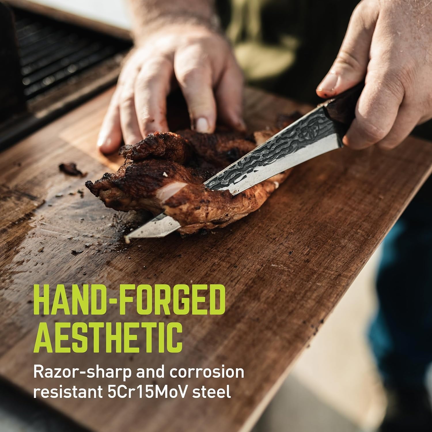 TRUE Primal Forge Outdoor Cutlery Set, Slicer Knife
