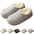 thumbnail image 4 of Ruyang Men Women House Slippers Non Slip Cotton Linen Indoor Outdoor Home Slipper Bedroom Breathable Shoes Memory Foam Slippers for Men, 4 of 4