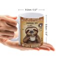 thumbnail image 2 of Funny Coffee Mug - Sloth Decor Sip My Coffee Coffee Cups Ceramic Coffee Mugs with Handle, Unique Latte Tea Cup for Office and Home, Gifts for Men and Women - 330 ml / 11 oz White, 2 of 8