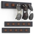 thumbnail image 1 of Organizador de gafas de sol Durmmur montado en la pared, paquete de 3, gris oscuro, 1 of 7