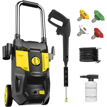 Electric Pressure Washer - 4500PSI Max 3.0GPM with 20FT Hose,35FT Cord High Power Washers Powered 4 Nozzles for Patios Car Garden