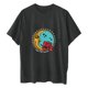 thumbnail image 4 of Blusa de manga corta con estampado de luna y sol de calavera divertida con mangas caídas vintage para mujer Pompotops hfajkhk125012, 4 of 9