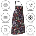thumbnail image 5 of Goofa Snakes And Snake Fruit Printed Waterproof Apron 33" Chef Aprons for Men Heavy Duty Chemical Work Apron Adjustable Bib Apron, 5 of 9