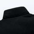 thumbnail image 6 of Men's Thickened Colorblock Full Zip Vest Fall Winter Warm Lightweight Stand Collar Sleeveless Vest for Outdoor Activities Gift,Black,L, 6 of 8
