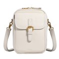 thumbnail image 2 of husxh Leather Small Crossbody Cell Phone Bag Women Men Versatile Shoulder Purse(white), 2 of 8