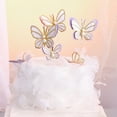 thumbnail image 1 of 3Pcs/Set Cake Toppers Cute Small Lightweight Faux Pearl Butterfly Birthday Cake Toppers for Party, 1 of 7
