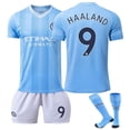 thumbnail image 1 of 23-24 Camiseta de fútbol Manchester City para niños No. 9 Haaland 23/24 niños 28(150-160cm) Sincero Electrónica, 1 of 1