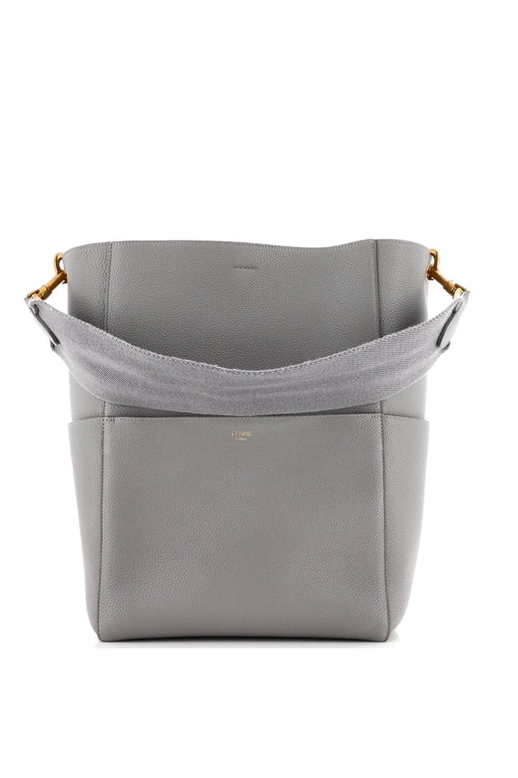 Pre-Owned CELINE Sangle Seau Bag Calfskin Large By Rebag