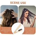 thumbnail image 2 of Wooden Hair Brush with Natural Bristles for Detangling and Styling, AntiStatic Comb for All Hair Types, 2 of 4