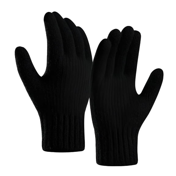 TELOLY 1 Pair Men's Alpaca Wool Cold Knitted Touchscreen Gloves Weather Snow Winter Riding Gloves Winter Gloves Men Driving Gloves Men