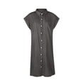 thumbnail image 4 of TopLLC Robes d'Été pour Femmes Mode Robes Midi Décontractées Manches Courtes Ajustées Couleur Unie Boutonnée Imitation Denim Robe T-Shirt Robes avec Poches, 4 of 7
