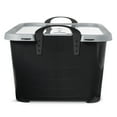 thumbnail image 4 of Life Story Bac de Rangement Empilable de 55 Qt, Contenant à Couvercle Robuste, Noir/gris, Lot de 6, 4 of 9