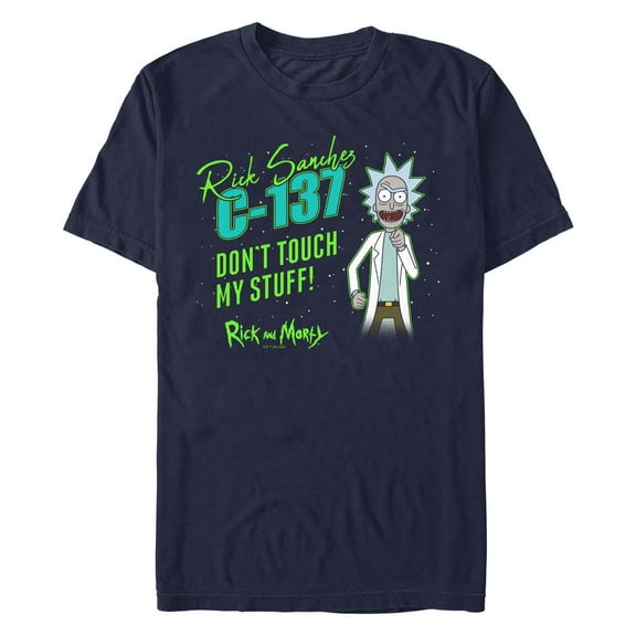 Men's Rick and Morty Don't Touch My Stuff Graphic T-Shirt