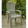 thumbnail image 4 of (2 pack) Adams Big Easy Resin Adirondack Chair For Indoor and Outdoor Weather Resistant Ideal for Pool, Deck, Backyard, Garden, Gray 242209, 4 of 5