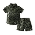 thumbnail image 2 of LUOGENLI Summer Outfits For Boys 10-12 Summer Boys Leopard Print Short Sleeved Printed Shirt Children'S Casual Shorts Two Piece Children'S Cardigan Outfits For Boys Size 6-7 6-12 Months, 2 of 8