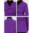 thumbnail image 6 of INSPIRE CHIC Men's Overcoat Double Breasted Notch Lapel Trench Coat with Belt, 6 of 6